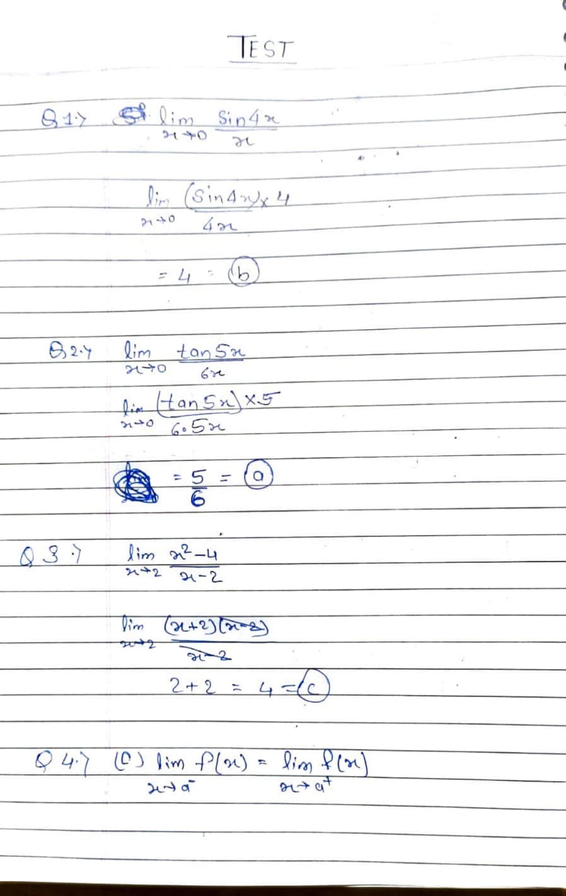 Free Response Answers (AFR) demo 2