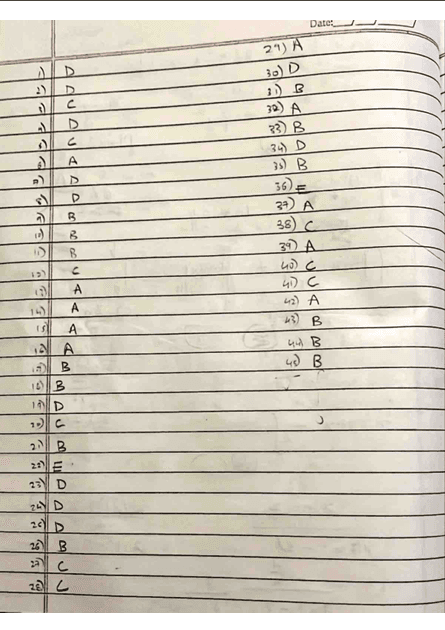 Regular Supplement MCQ (AMP) demo 1